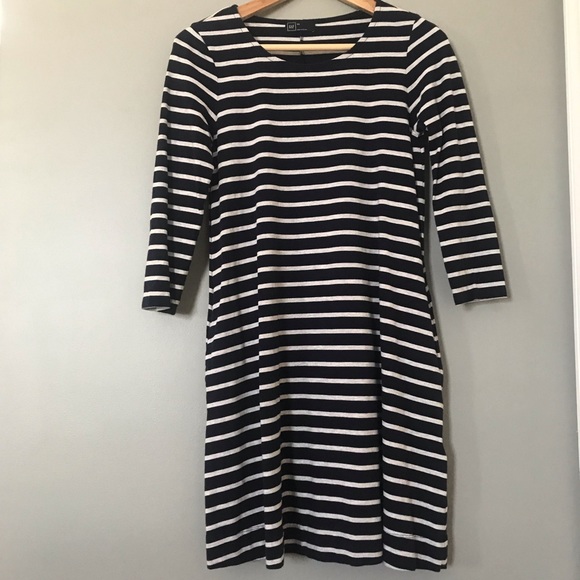 GAP Dresses & Skirts - GAP | Striped T-Shirt Dress with Pockets